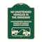 Signmission No Unattended Vehicles in the Driveway Unauthorized Vehicles Towed at Vehicle Owners, G-1824-23553 A-DES-G-1824-23553 - alternate 1